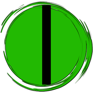 couleur green black line
