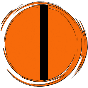 couleur orange black line